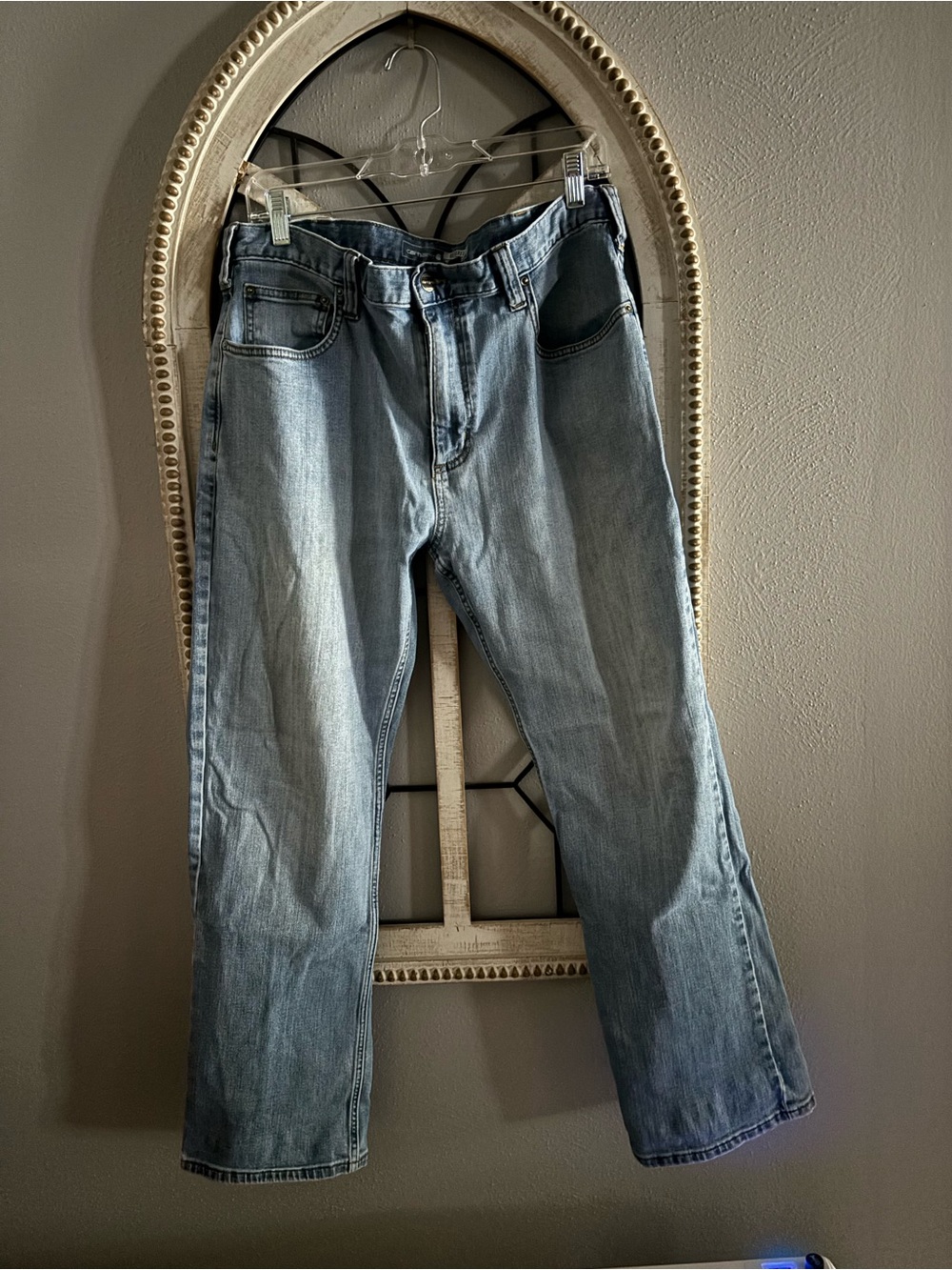 Carhartt Men's Light Wash Relaxed Straight Jeans - Blue 36x30